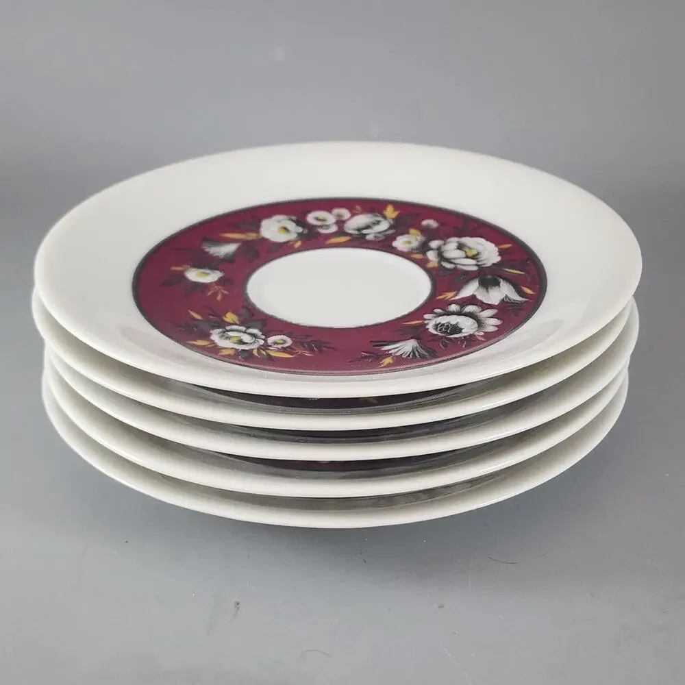 Winterling Tea Coffee Dessert Set 20 Pieces Red Floral Number 35